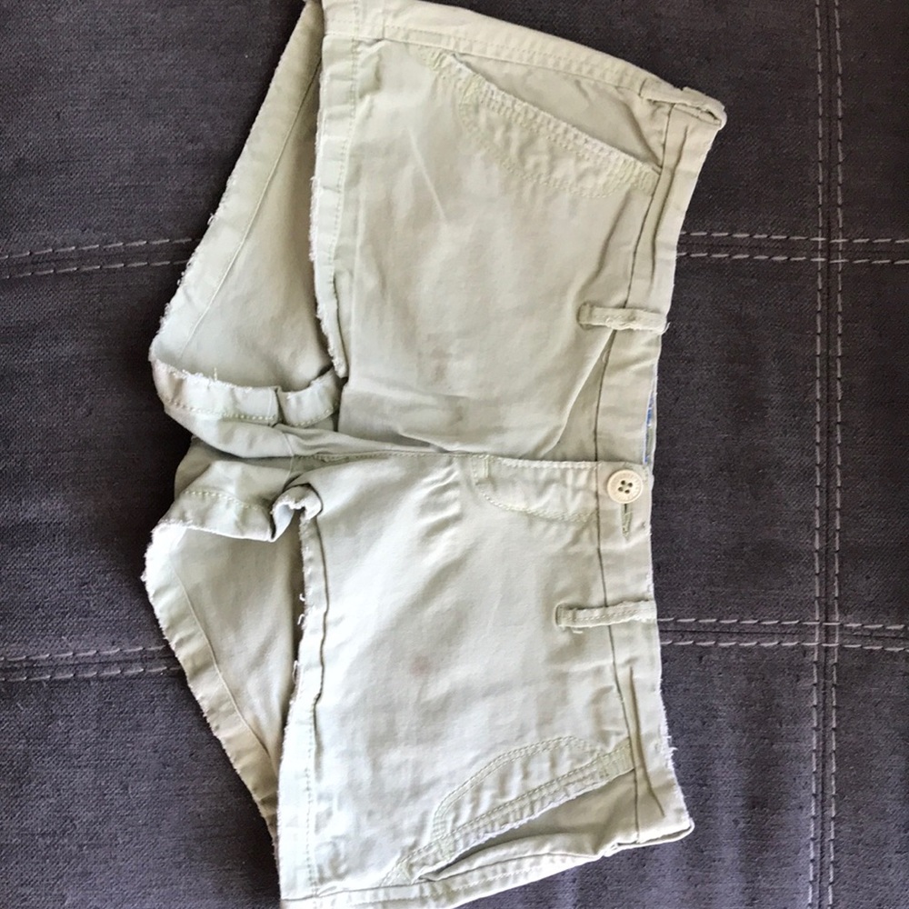 Light green shorts